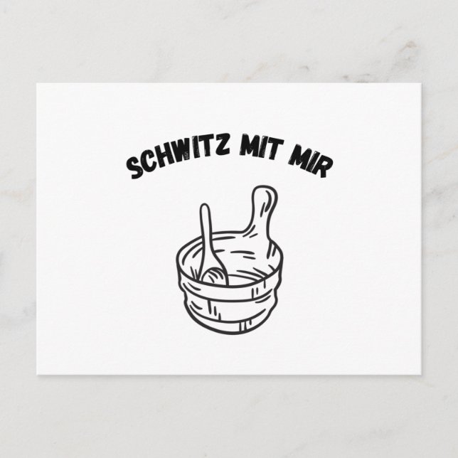 Bastuläsk Med Mig Baster Vykort (Framsida)