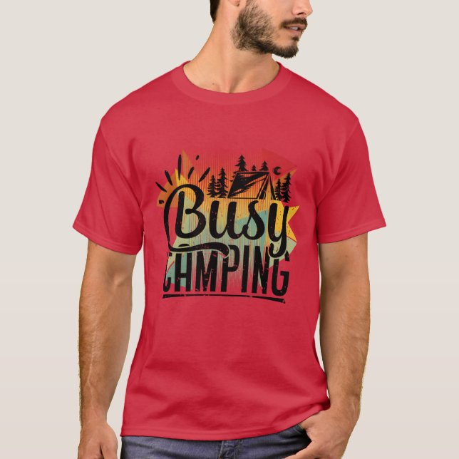 BASY CAMPING flicka T Shirt (Framsida)