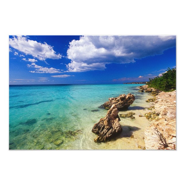 Båt, Barahona, Dominikanska republiken, 3 Fototryck (Framsidan)