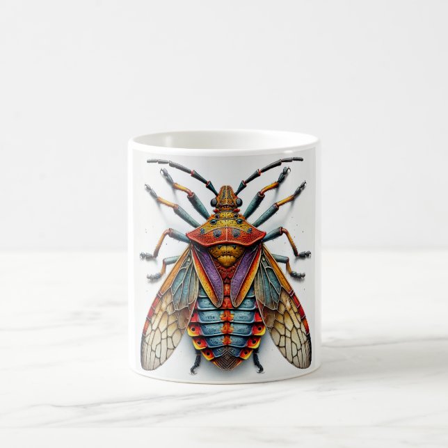 Bat Bug Insect 300824IREF203 - Watercolor Kaffemugg (Center)