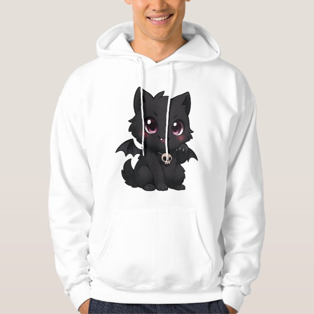 - "Bat Cat Blaze" Hoodie (Framsida)