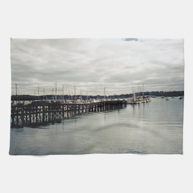 Båt Dock Kökshandduk (Horisontell)