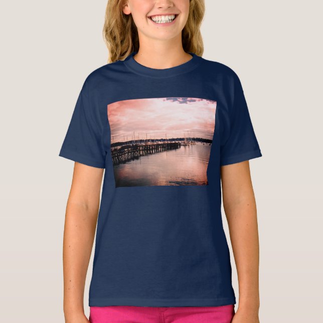 Båt Dock T Shirt (Framsida)