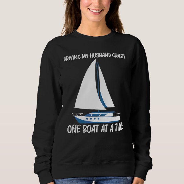 Båt för kvinnor mamma segling resa   t shirt (Framsida)