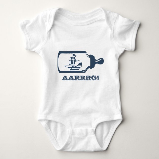 Båt i Baby Flaska T-shirt (Framsida)