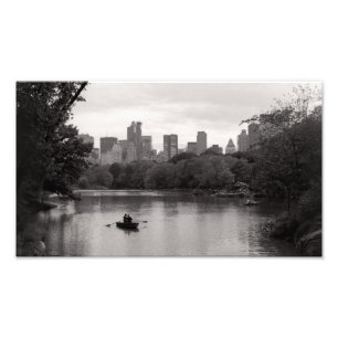 Båt i centrala parken NYC (Skriv ut) Fototryck