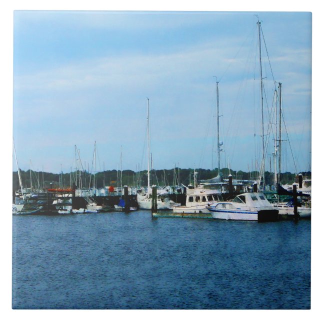 Båt i Newport RI Kakelplatta (Framsidan)