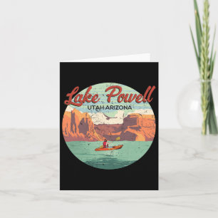 Båt i Sjö Powell Utah Arizona Vintage resor Kort