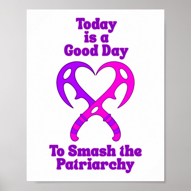 Bat’leth Heart - Smash the Patriarchy Poster (Framsidan)