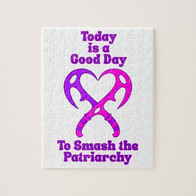 Bat’leth Heart - Smash the Patriarchy Pussel (Vertikal)