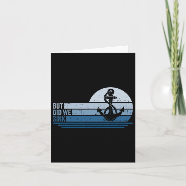 Båt, men Sink Pontoon kapten 1. Kort (Framsida)