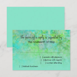 Bat mitzvah abstrakt design i Aqua OSA Kort