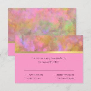 Bat mitzvah abstrakt design i Rosa OSA kort
