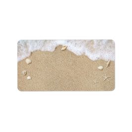 Bat mitzvah Adressetiketter för Blue Beach Vågar