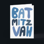 BAT MITZVAH Anpassade Modern Bubble Brev Kort<br><div class="desc">Hand plockade-text från mig till dig. Lägg till din egen text på kortets insida eller ändra färgen i bakgrunden. För mer design och färg, kolla min butik! Eller låt mig veta om du vill ha någon anpassningsbar. Jag har också passande pappra och naturligtvis både Pub och Bat mitzvah versioner! Fråga...</div>