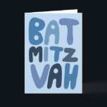 BAT MITZVAH Anpassade Modern Bubble Brev Kort<br><div class="desc">Hand plockade-text från mig till dig. Lägg till din egen text på kortets insida eller ändra färgen i bakgrunden. För mer design och färg, kolla min butik! Eller låt mig veta om du vill ha någon anpassningsbar. Jag har också passande pappra och naturligtvis både Pub och Bat mitzvah versioner! Fråga...</div>