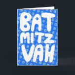 BAT MITZVAH Anpassningsbar Davidstjärna-mönster  Kort<br><div class="desc">Handritad text och stjärnmönster av mig till dig. Lägg till din egen text på insidan av kortet. För fler mönster och färger, kontrollera min butik! Eller låt mig veta om du vill ha något anpassat. Jag har också matchande presentpapper och naturligtvis både Bar och Bat Mitzvah-versioner! Fråga om du inte...</div>