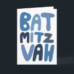 BAT MITZVAH Anpassningsbara Moderna Bubbelbokstäve Kort<br><div class="desc">Handritad text av mig till dig. Lägg till din egen text på insidan av kortet eller ändra bakgrundsfärgerna. För fler designs och färger, kolla min butik! Eller låt mig veta om du vill ha något anpassat. Jag har också matchande presentpapper och naturligtvis både Bar och Bat Mitzvah-versioner! Fråga om du...</div>