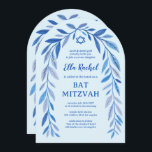 Bat mitzvah bågbåge QR-kod Pub Inbjudningar<br><div class="desc">Perfekt-kort för att tillkännage ett bat mitzvah, pub mitzvah eller annat judiskt firande! Hand plockade delikata löv-trimma konst åt dig! FULLT ANPASSADE! Klicka på "Anpassa" ovan om du vill redigera texten och lägga till länken till QR-koden. Klicka på "Redigera med verktyg" för att justera typsnitt, färg och placeringar. Ta bort...</div>