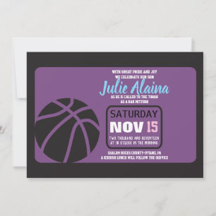 BAT MITZVAH BASKETBALL-inbjudan Inbjudningar