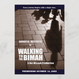 Bat mitzvah Bimah inbjudan