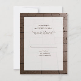 Bat mitzvah Bimah Movie OSA Reply Card Kort