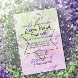 Bat mitzvah Blommigt Vattenfärgsdesign Inbjudningar<br><div class="desc">Pub Mitzvah och Bat mitzvah inbjudan är designade av Umua. Tryckt och avsänt av Zazzle eller dess partner.</div>