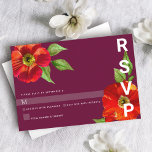 Bat mitzvah Burgundy Modern Blommigt vattenfärg OSA Kort<br><div class="desc">Var stolt, gladd och fira den här milstolpen av din favorit Bat mitzvah med det här sofistikerade, personlig OSA-inmatningskortet för ditt evenemang! En chic, bedövning, vattenfärg för blommigt med modern serif-typ övertäcker en burgundisk bakgrund. Anpassa anpassningsbarnas text med datumet "svara senast". Garanterade att hon skulle få mer roligt i snyggten...</div>