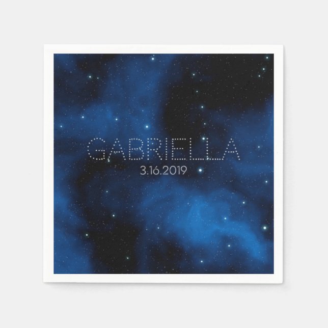 Bat mitzvah Cocktail Napkin Pappersservett (Framsidan)