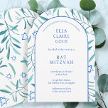 Bat mitzvah David Pub, botaniska stjärnan Inbjudningar<br><div class="desc">Perfekt-kort för att tillkännage ett bat mitzvah, pub mitzvah eller annat judiskt firande! Hand gjorde vattenfärgsgrafik åt dig på framsidan och baksidan! FULLT ANPASSADE! Klicka på "Anpassa" ovan om du vill redigera texten. Klicka på "Redigera med verktyg" om du vill justera typsnitt, färg och placeringar och ta bort baksidans design...</div>