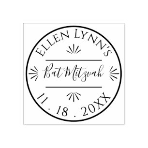 Bat mitzvah eller Pub Mitzvah Personlig Inledning Stämpel