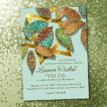 Bat mitzvah färgfyllda glittery Petals Aqua Brown Inbjudningar<br><div class="desc">Bat mitzvah Colorful Glittery Petals Aqua Brown Pub Mitzvah och Bat mitzvah inbjudan är designade av Umua. Tryckt och avsänt av Zazzle eller dess partner. Den här Bat mitzvah inbjudan är en vacker och färglös design med glittrande petaler över en stjärna. Inbjudan är 5" x 7" på storleka och skrivs...</div>