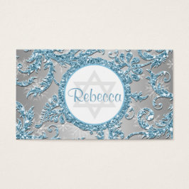 Bat mitzvah favorittagg för Winter Wonderland Visitkort