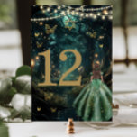 Bat mitzvah för Grönt av Echands Forest Emerald Dr Bordsnummer<br><div class="desc">Anpassa det här samordnande kortet för Bat mitzvah bordsnummer enkelt och snabbt. Klicka bara på Redigera med Design Verktyg om du vill redigera texten ytterligare, ändra teckensnittet stilar och teckensnittet färg. Med en flicka klädd i en annalkande grönt-klänning och en förtrollad skogsbakgrund. Slangarna, flickan och stjärnan i David är rörliga,...</div>