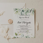 Bat mitzvah för vattenfärg Eucalyptus Greenery Inbjudningar<br><div class="desc">Den här bat mitzvah inbjudan till eukalyptus grönenery är perfekt för en rustik bat mitzvah. Denna konstnärliga utformning har hand-,  vattenfärgs-,  eukalyptus grönt foliage,  inspirerande naturskönhet.</div>
