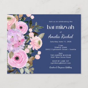 Bat mitzvah  för  vattenfärg för Budgetlavender bl