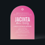 BAT MITZVAH gradient för modern söt rosa Inbjudningar<br><div class="desc">genom kat masard >> kat@simplysweetPAPERIE.com << CONTACT ME för anpassningsbar eller för att lägga till linjer i Hebrew Kärlek, men vill se vissa ändringar - ett annat färg-schema, produkt, foto eller anpassad för ett annat tillfälle - ingen oro kontaktar mig bara - jag är lycklig för att hjälpa till! -...</div>