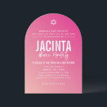 BAT MITZVAH gradient för modern söt rosa Inbjudningar<br><div class="desc">genom kat masard >> kat@simplysweetPAPERIE.com << CONTACT ME för anpassningsbar eller för att lägga till linjer i Hebrew Kärlek, men vill se vissa ändringar - ett annat färg-schema, produkt, foto eller anpassad för ett annat tillfälle - ingen oro kontaktar mig bara - jag är lycklig för att hjälpa till! -...</div>