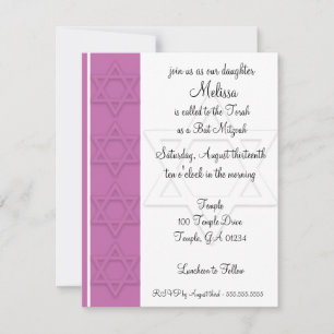 bat mitzvah gruppinbjudan inbjudningar