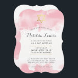 BAT MITZVAH guld söt rosa  inbjudan<br><div class="desc">*** OBS! HJÄLPFEKTEN AV SKINJEGLD FOLIE ÄR ETT TRYCKT BILD ** - - - - - - - - - - - - - - - - - - - - - - - - - - - - - - - - - - - - - - - -...</div>