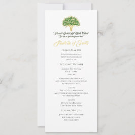Bat mitzvah händelser i livets träd Itinerary Inbjudningar