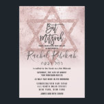 Bat mitzvah Hebreiska Ro Rosa Glitter Guld Inbjudningar<br><div class="desc">Den här eleganten och den Bat mitzvah inbjudan är perfekten för din dotter. Den har en , rustisk gradientfärgad gradient av rosa med en faux tryckt ro rosa guld glitter-sekvinstjärna av David. Den här designen visningar även ditt barns hebreiska namn för att lägga till den speciella beröringen extra. Det är...</div>