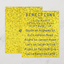 Bat mitzvah hölje/riktningskortspel för pub på