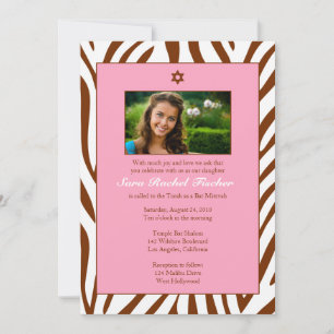 Bat mitzvah inbjudan