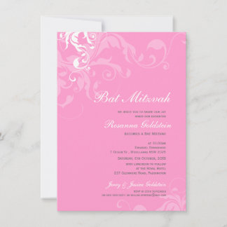 BAT MITZVAH INBJUDAN: Bella 1P Inbjudningar