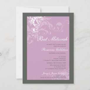 BAT MITZVAH INBJUDAN: Bella 1P Inbjudningar