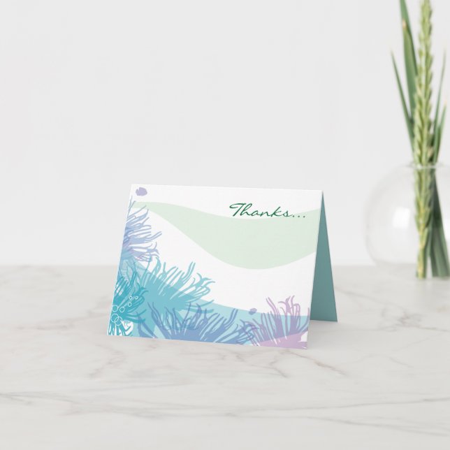 Bat mitzvah inbjudan för havhavsliv (Framsida)