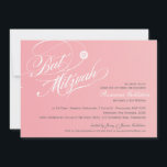 BAT MITZVAH INBJUDAN snyggt  typografi om rosa<br><div class="desc">Ange tonen för detta speciella tillfälle med en högkvalitativ, personlig BAT MITZVAH inbjudan till din dotter! Wow dina vänner och din familj med det här numret. Som mall är det enkelt att ange information om händelsen - det är bara så enkelt!! TIP: 1. Om du vill ändra storlek på eller...</div>