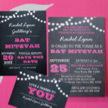 Bat mitzvah inbjudan till Chalkboard Ljus Mörk  Ro<br><div class="desc">Dessa inbjudningar till chicen av avslappnader är perfekt för alla Bat mitzvah firande. Varje textrad är fullt anpassade att säga precis vad ni vill!</div>