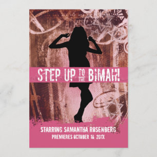 Bat mitzvah inbjudan till Dance Party